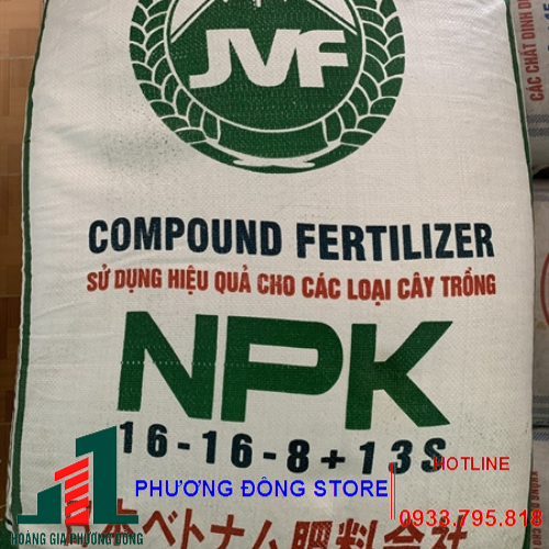 Phân bón NPK 16.16.8.13S Việt Nhật